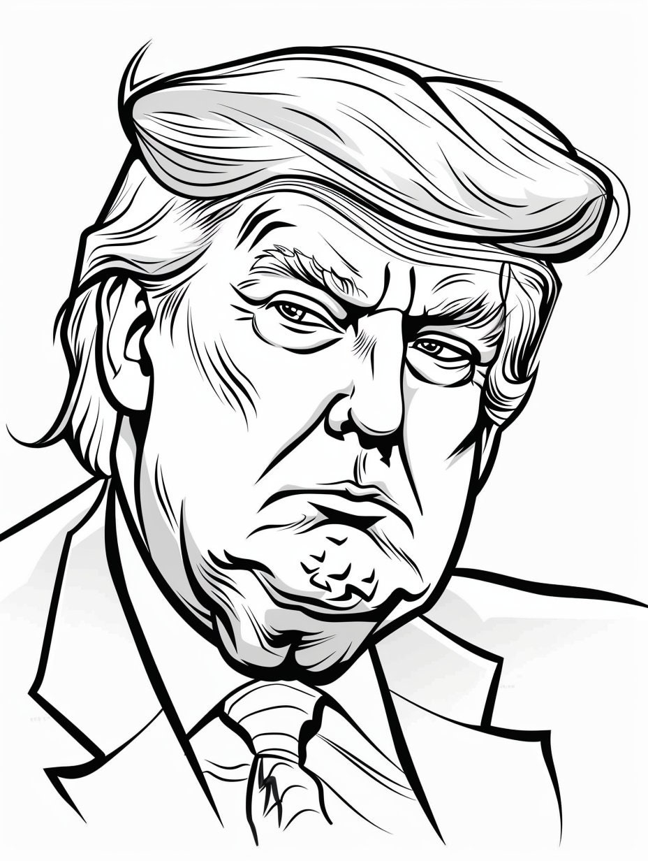 Over 100 President Trump Coloring Pages Printable Digital Download Etsy