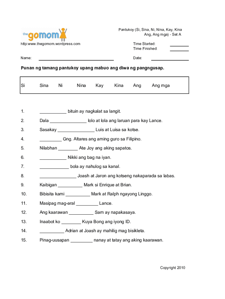 Pang Ukol Worksheet Grade 3 Fill Online Printable Fillable Blank PdfFiller