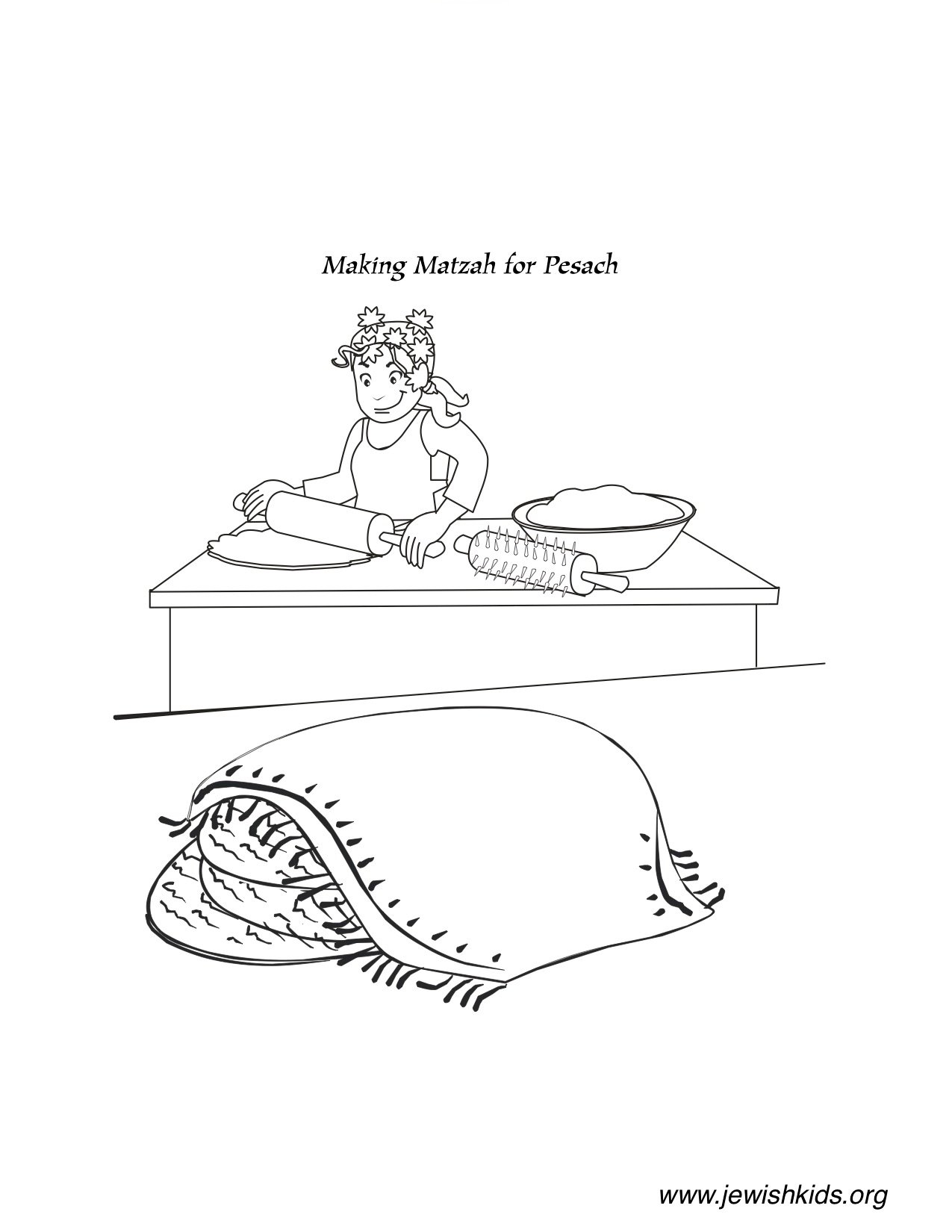 passover coloring page