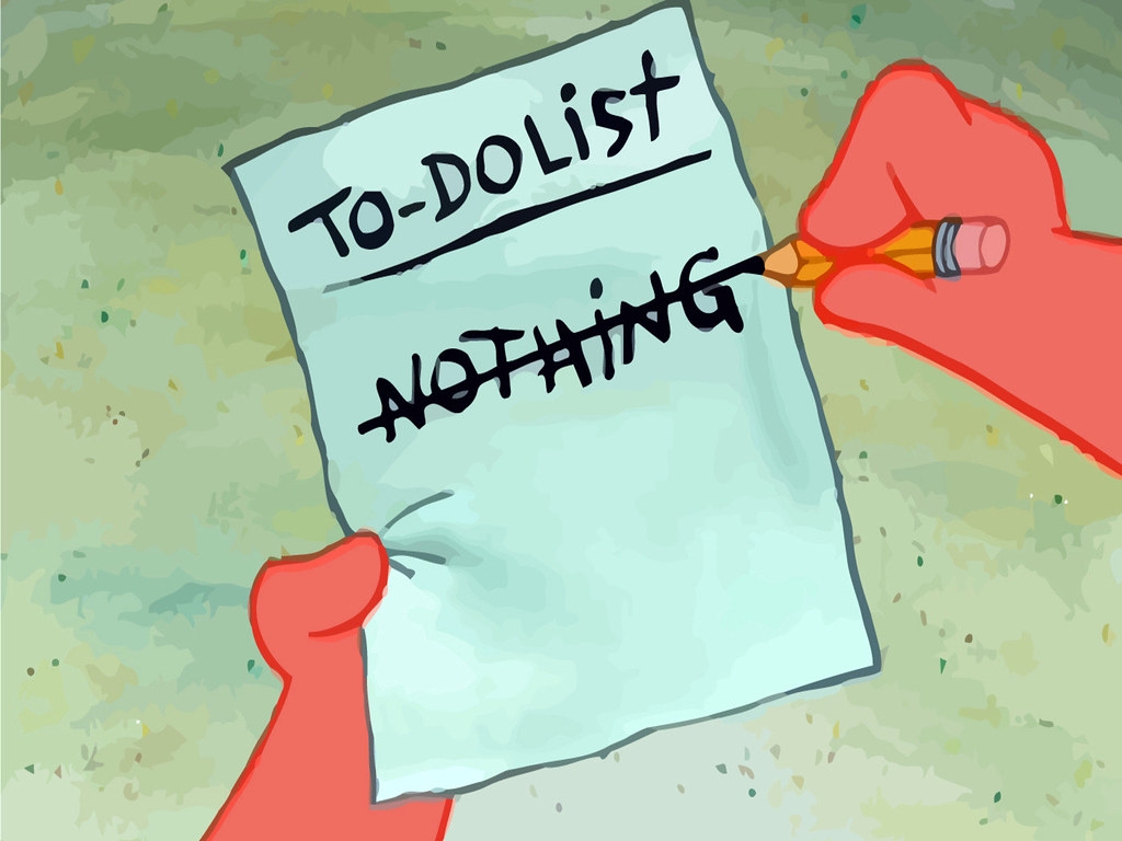 Patrick s To Do List Nothing From Spongebob Squarepants JAMF1jc Flickr Patrick s To Do List Nothing From Spongebob Squarepants JAMF1jc Flickr