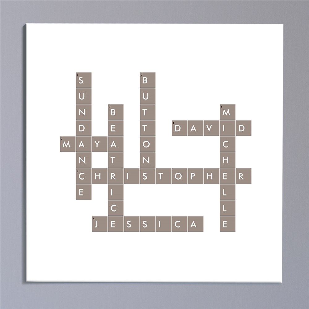 Personalized Framed Crossword Square Canvas GiftsForYouNow Personalized Framed Crossword Square Canvas GiftsForYouNow