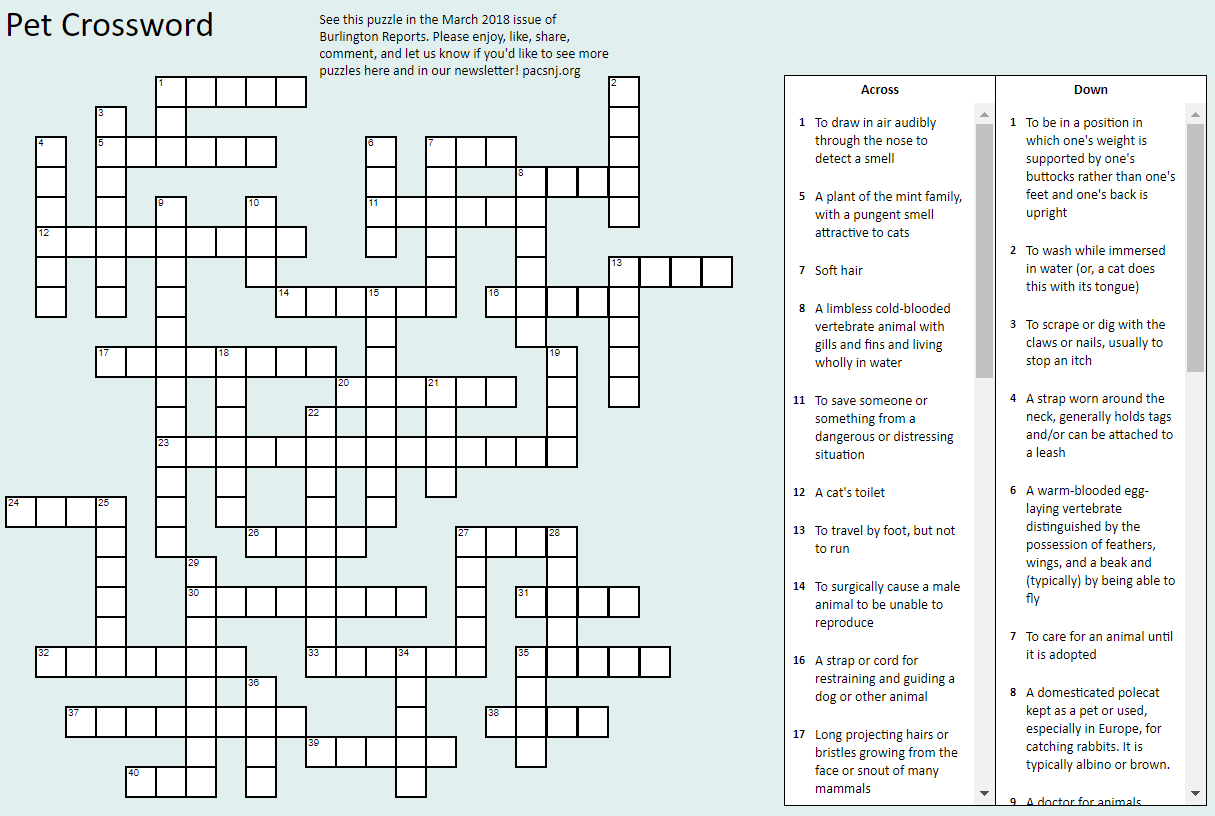 upright crossword clue