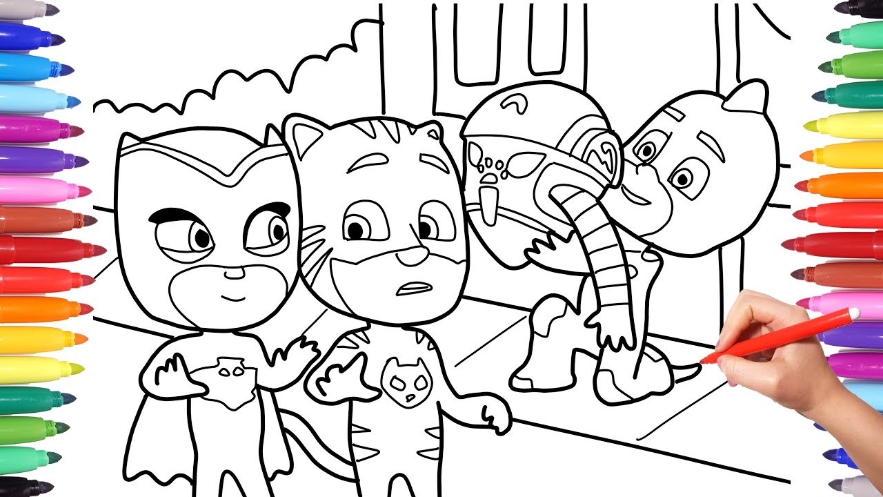 pj masks coloring pages pj masks coloring pages