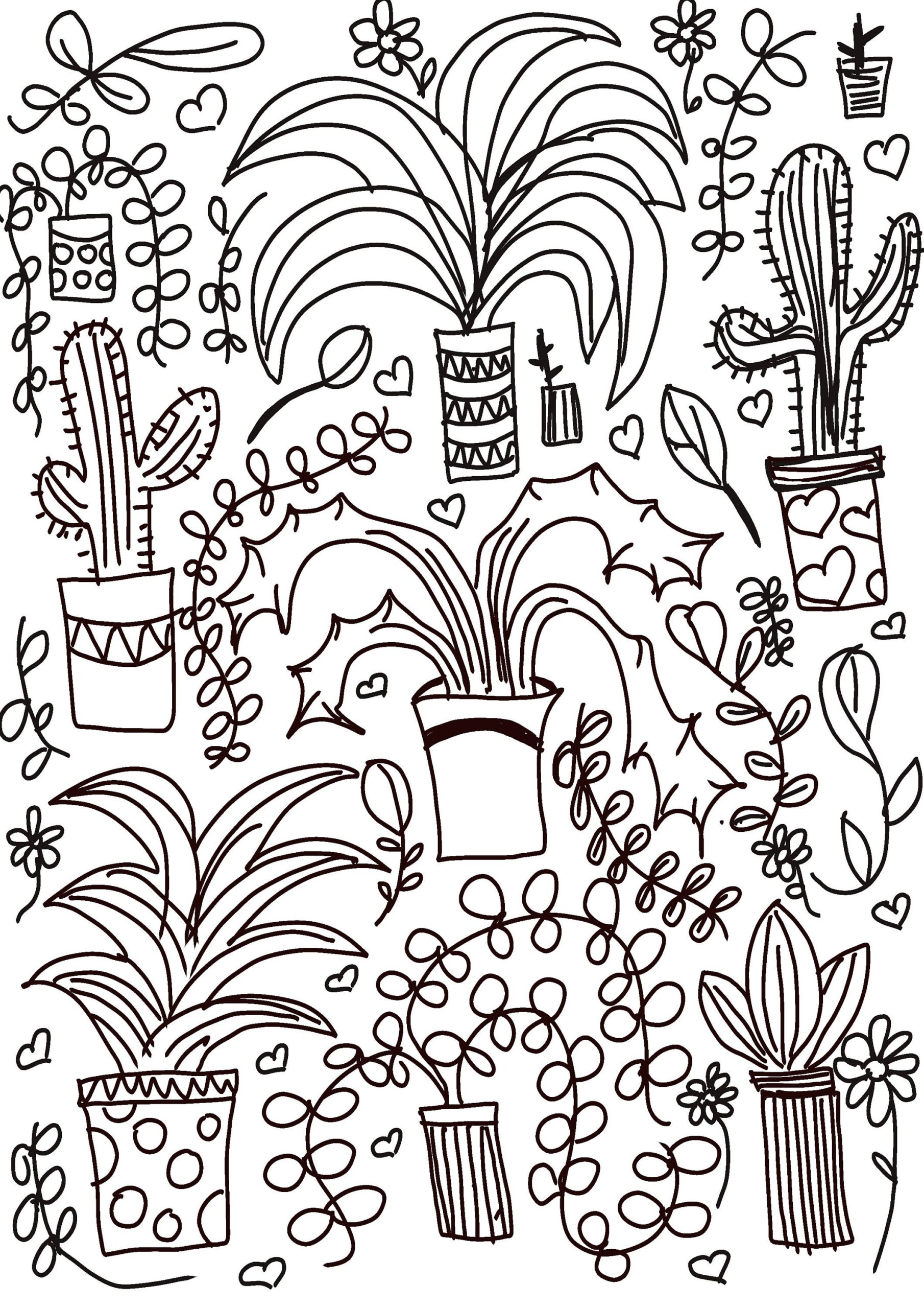 plants coloring pages