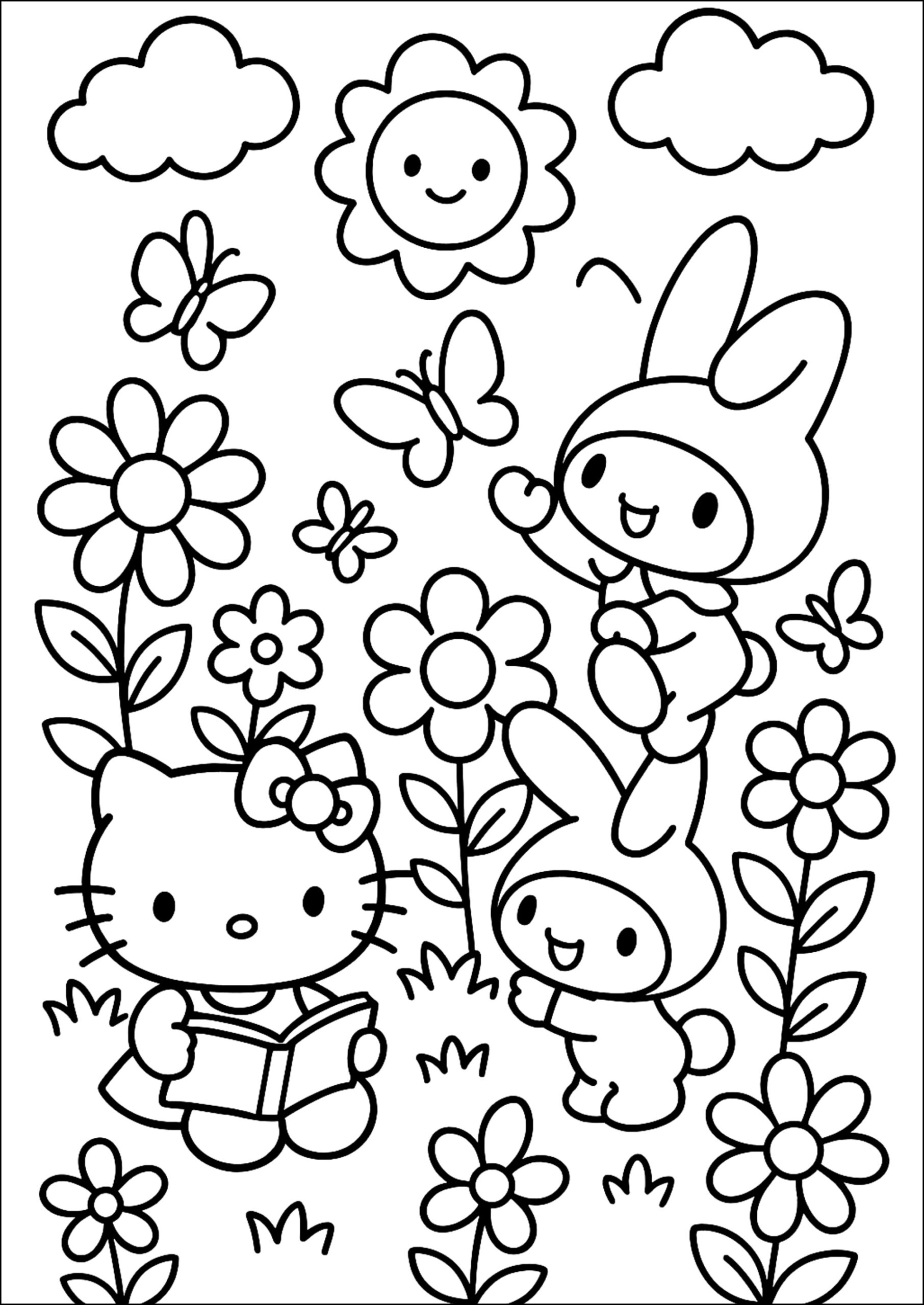 coloring pages sanrio