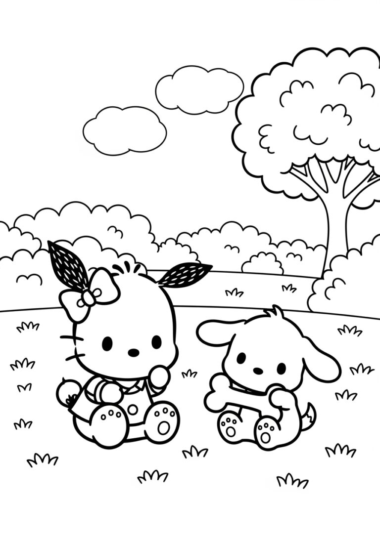 pochacco coloring pages