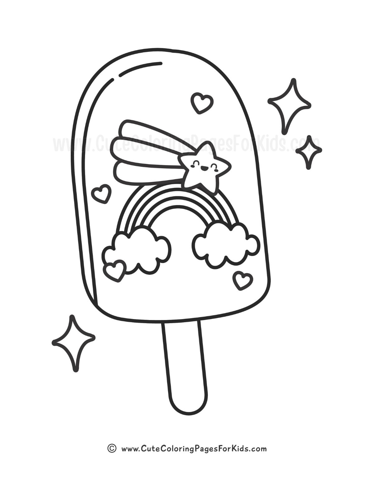 Popsicle Coloring Pages Free Printable PDFs Cute Coloring Pages For Kids