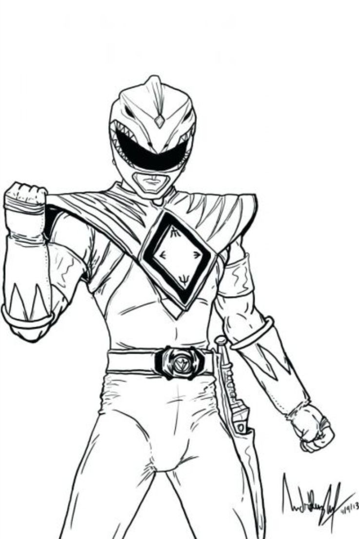 power ranger coloring pages