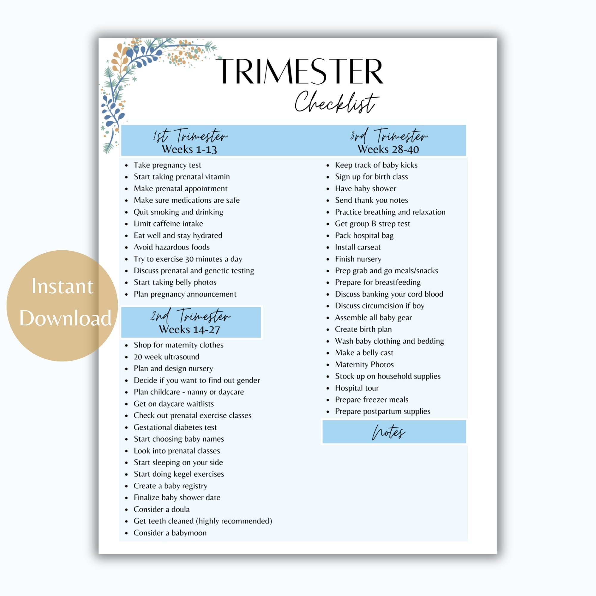 Pregnancy Trimester Checklist Pregnancy Trimester Printable Pregnancy To Do List Pregnancy Planner Checklist Etsy Pregnancy Trimester Checklist Pregnancy Trimester Printable Pregnancy To Do List Pregnancy Planner Checklist Etsy