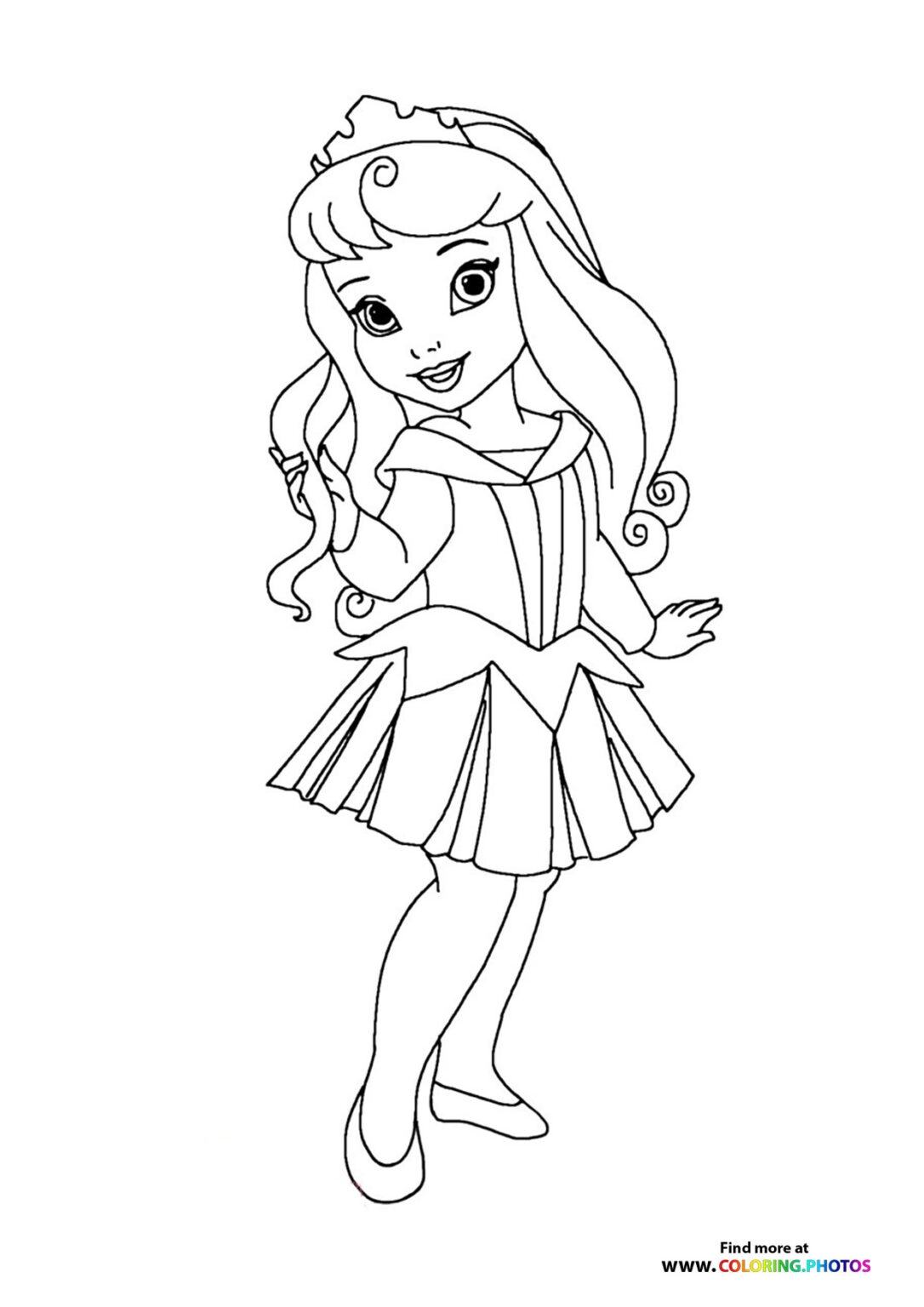 sleeping beauty coloring page