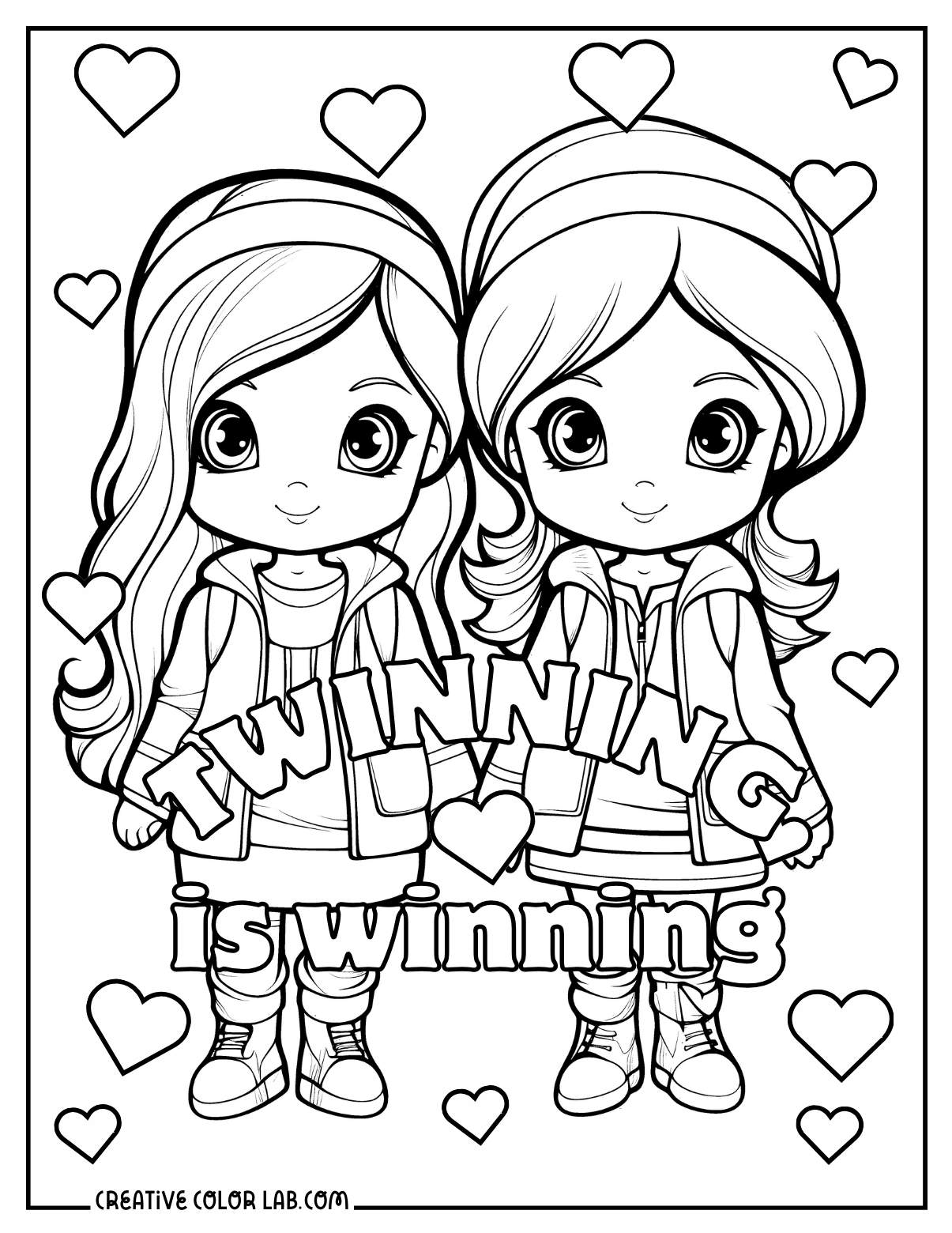 friends coloring pages