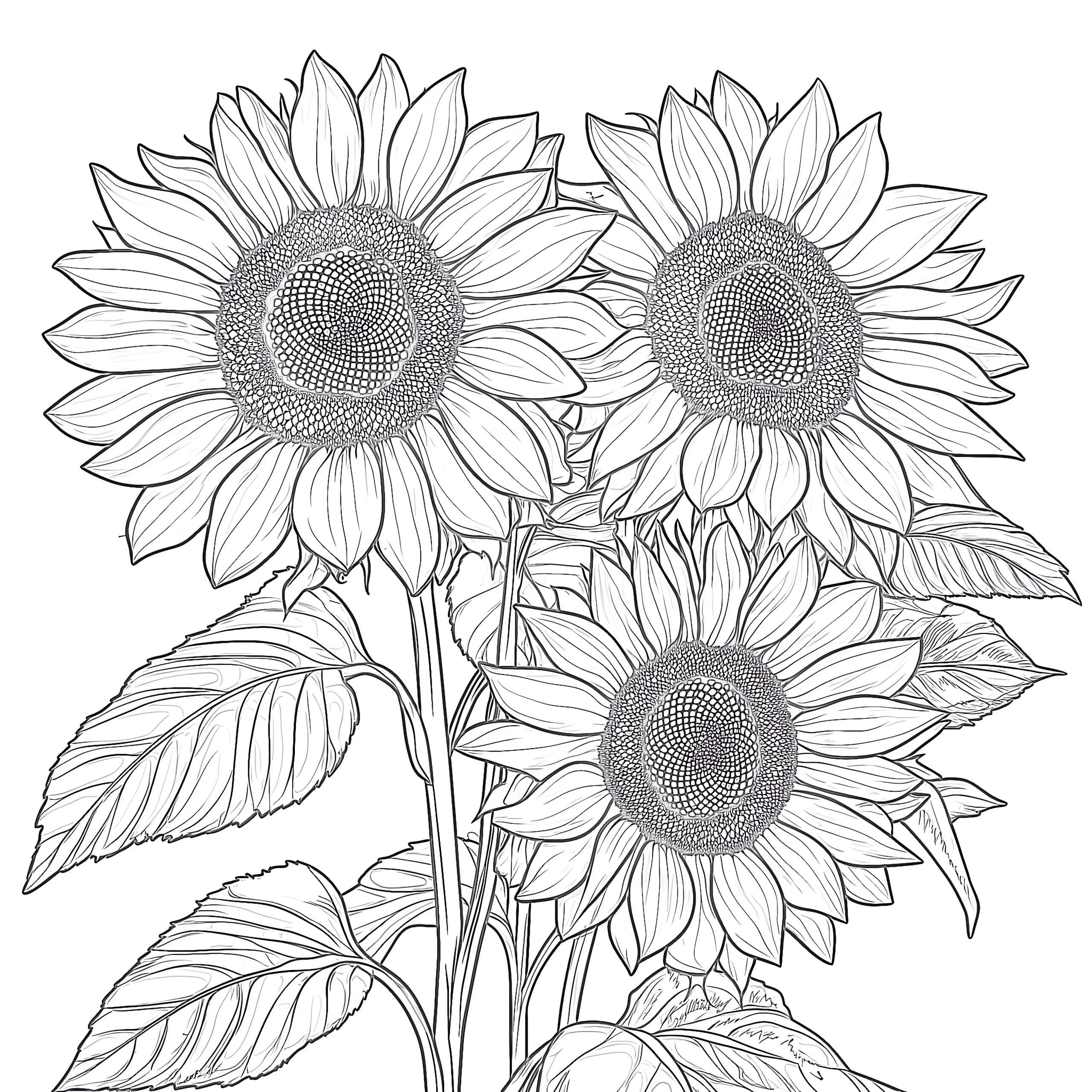 coloring pages sunflowers coloring pages sunflowers