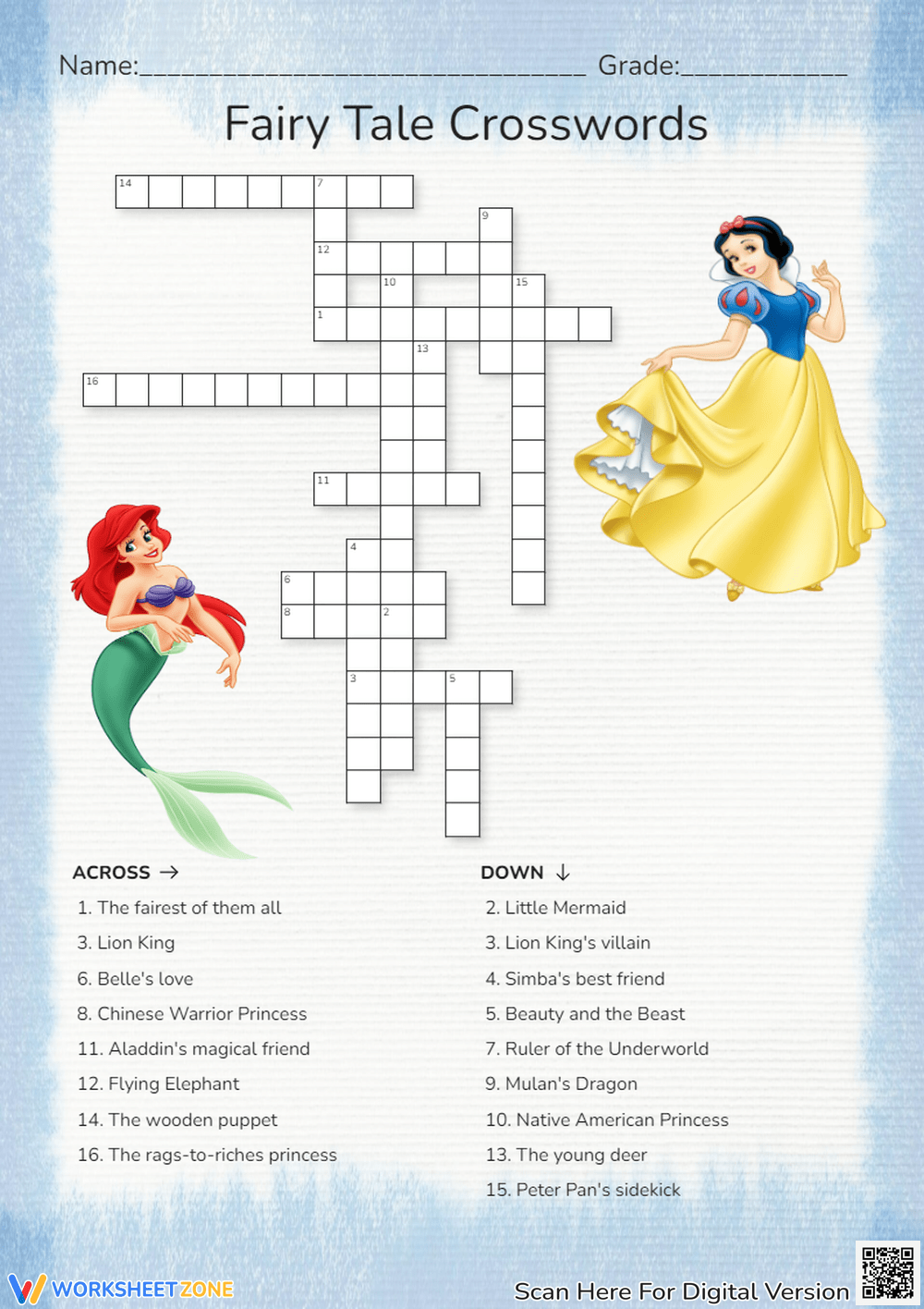 disney crossword puzzles disney crossword puzzles