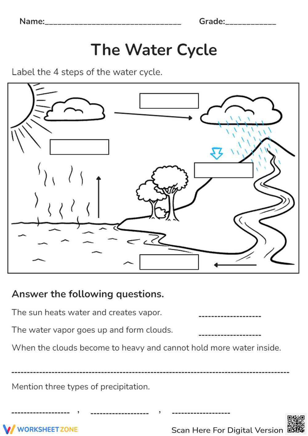4th grade science worksheets free