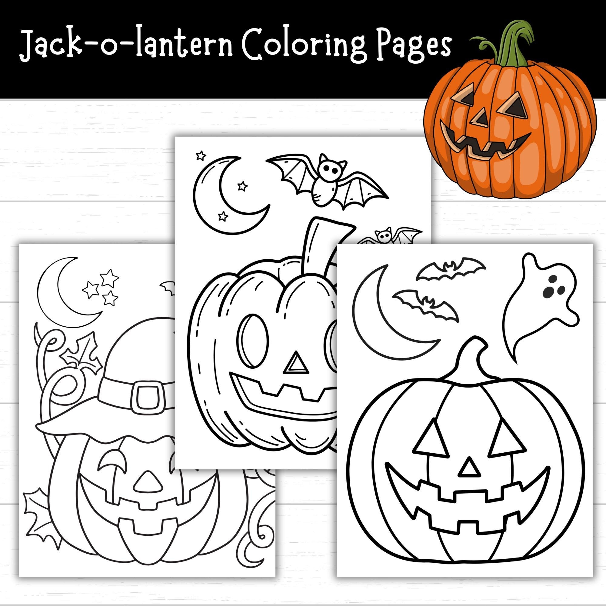 jack o lantern coloring page