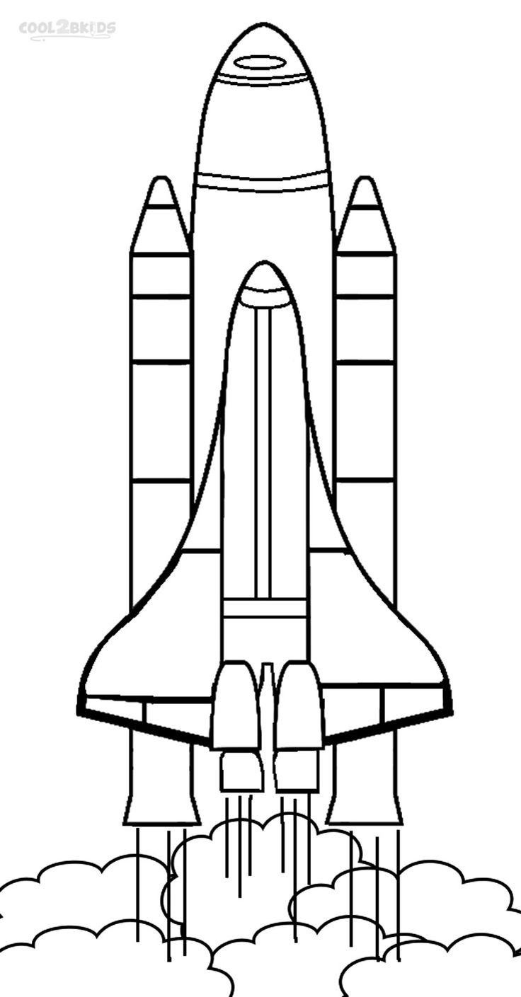 Printable Rocket Ship Coloring Pages For Kids