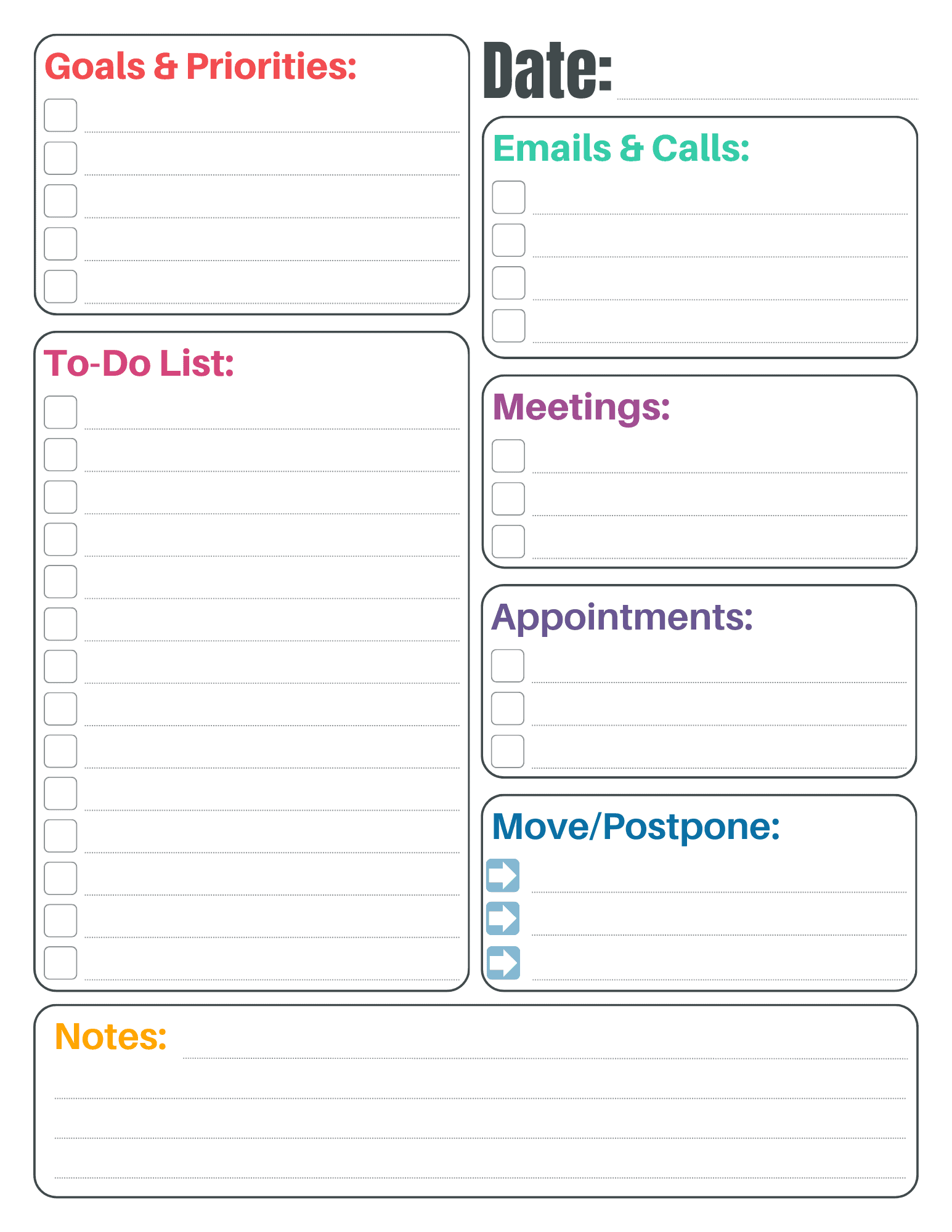 Printable Teacher To Do List FREE PDF