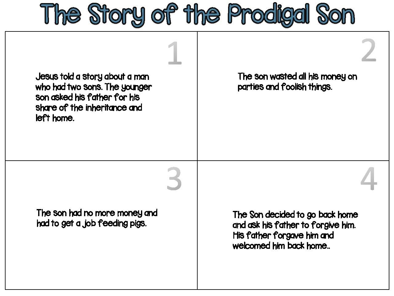 Prodigal Son Activity Page By JannySue TPT Prodigal Son Activity Page By JannySue TPT