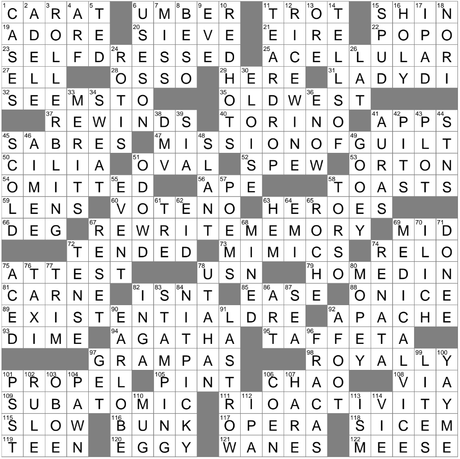 Prom Fabric Crossword Clue Archives LAXCrossword