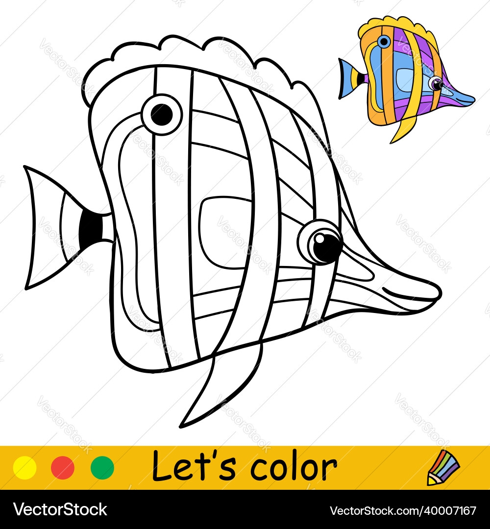 rainbow fish coloring page