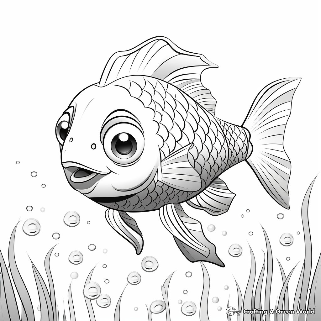 Rainbow Fish Coloring Pages Free Printable 
