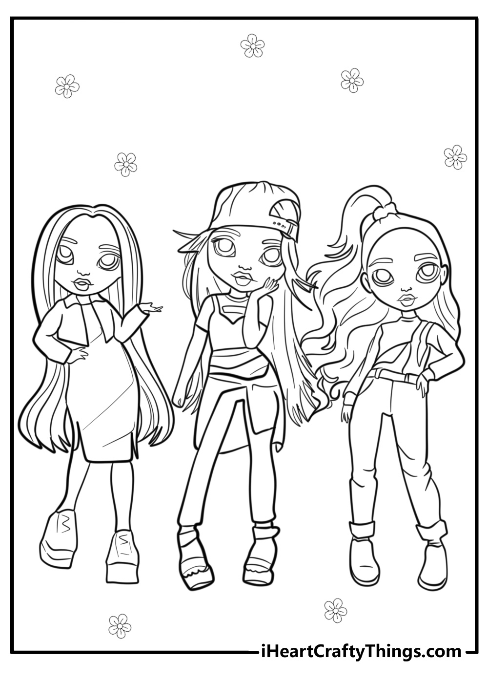 rainbow high coloring pages