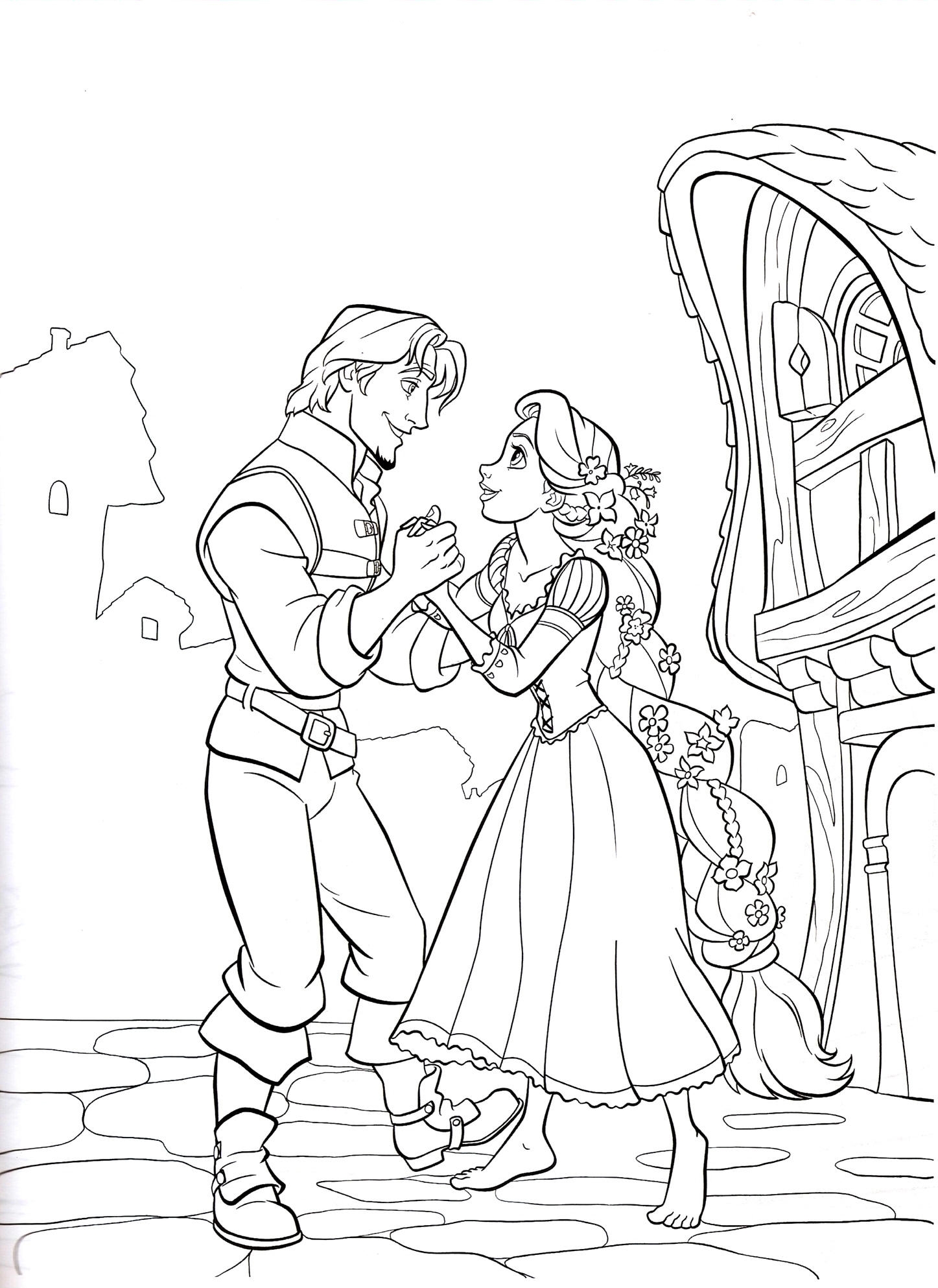 coloring pages tangled
