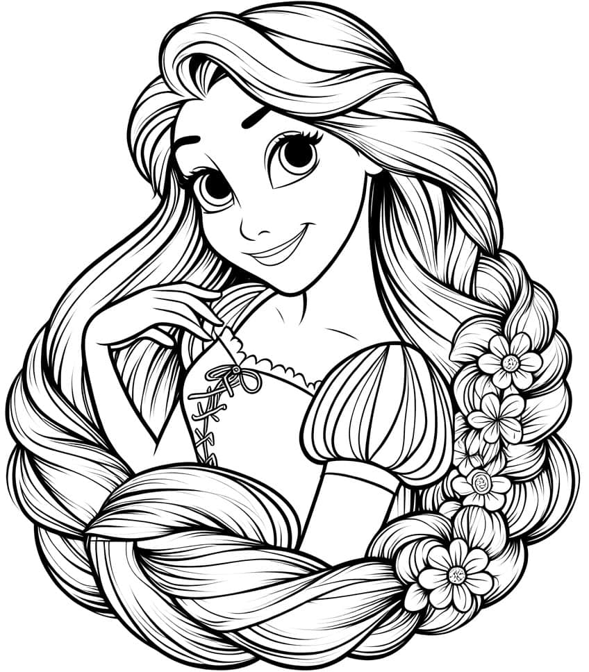 tangled coloring pages