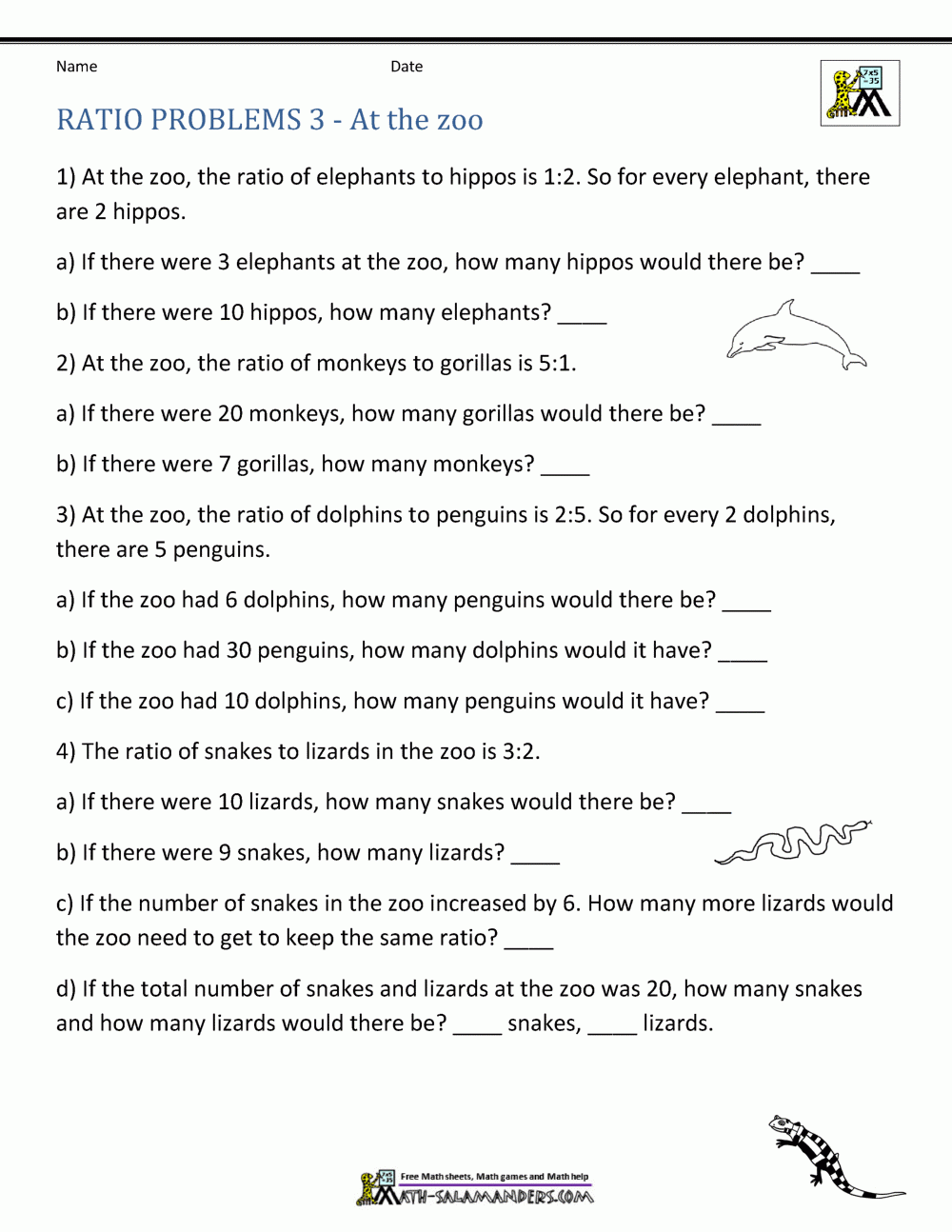 Ratio Word Problems Ratio Word Problems