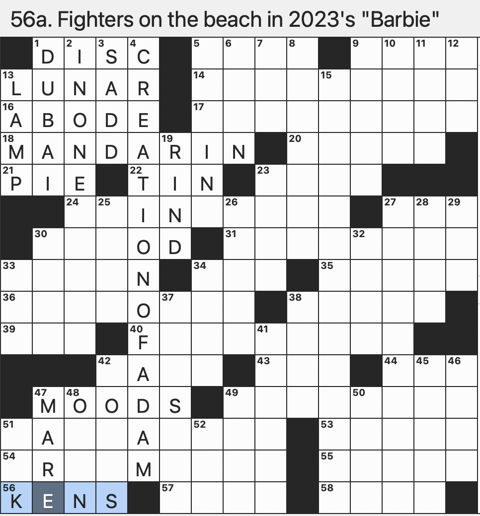 queens guard nyt crossword