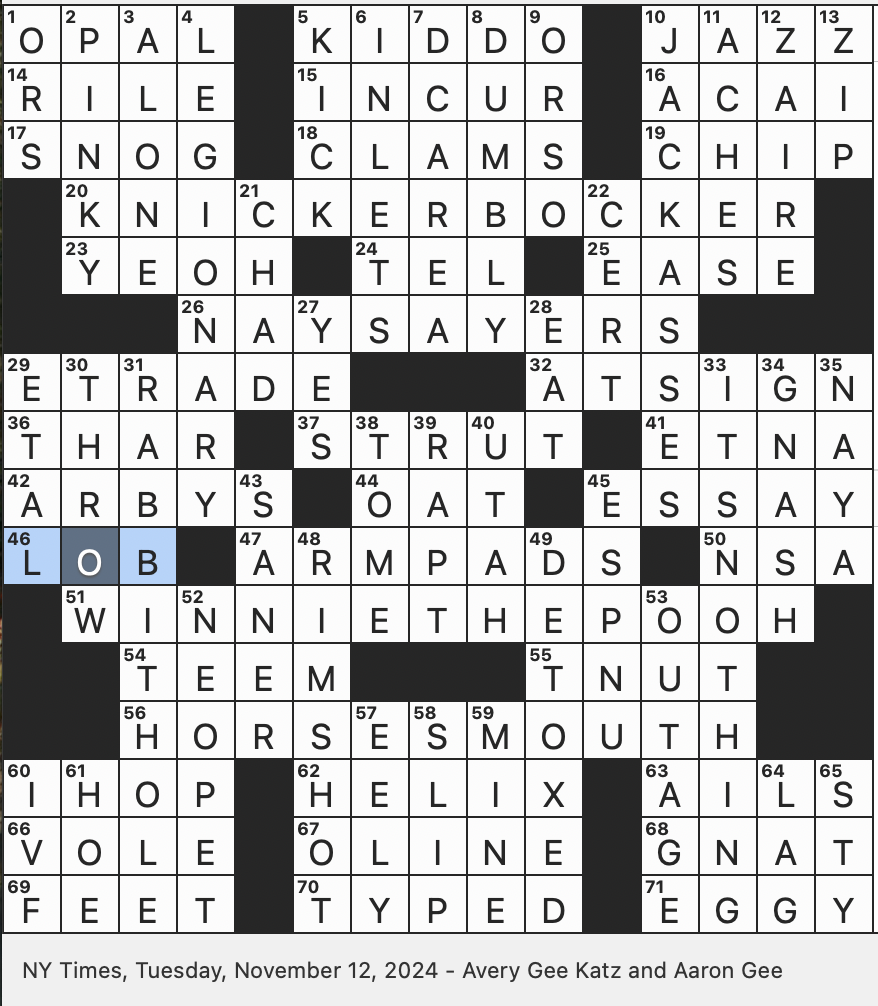 Rex Parker Does The NYT Crossword Puzzle Assisted Pregnancy Procedure For Short TUE 11 12 24 Virtual Animal Companion Internet Deep Dive Metaphorically Vocal Skeptics Father Personification Of