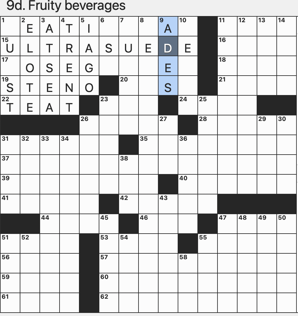 Rex Parker Does The NYT Crossword Puzzle Beverage Featured In A Christmas Story FRI 11 7 25 Illustrator Of The Tammany Tiger Bygone Office Assistant In An Awesome Way Slangily 