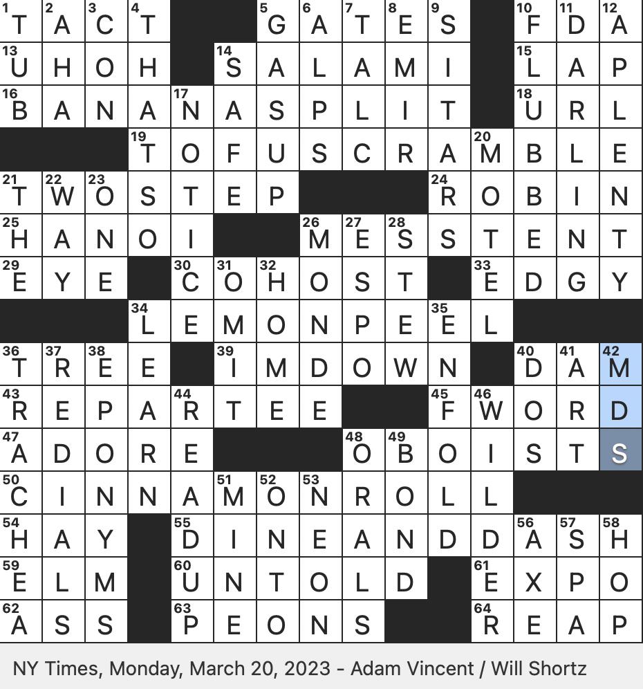 Rex Parker Does The NYT Crossword Puzzle Big Name In Dry erase Markers MON 3 20 23 Peeper That Makes No Sound What The Fish Said When It Swam Into A Concrete Rex Parker Does The NYT Crossword Puzzle Big Name In Dry erase Markers MON 3 20 23 Peeper That Makes No Sound What The Fish Said When It Swam Into A Concrete