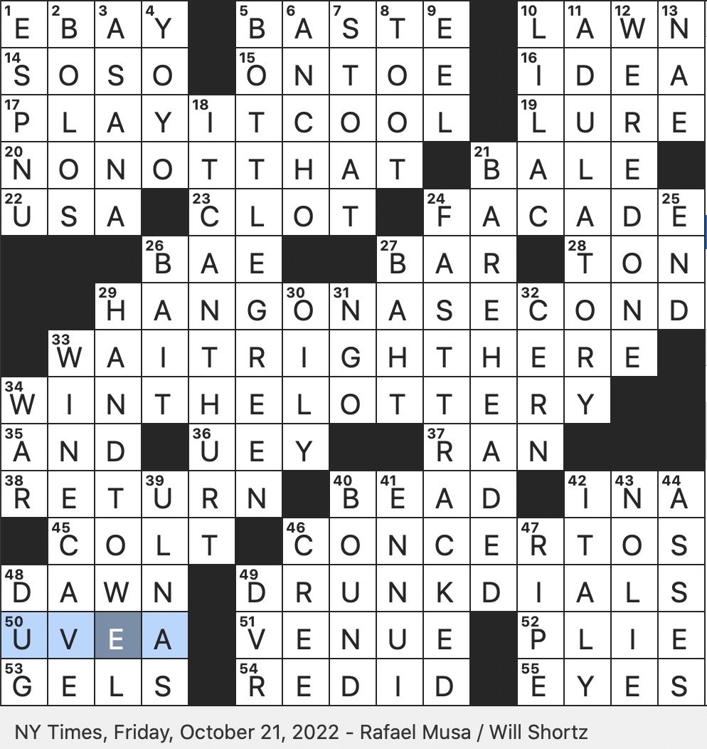 Rex Parker Does The NYT Crossword Puzzle Folded In French FRI 10 21 22 Sclera Neighbor Company That Acquired Skype In 2005 Weaselly Animal Unadon Ingredient Ties For Vaqueros