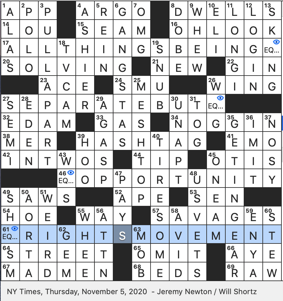 Rex Parker Does The NYT Crossword Puzzle Former Monetary Unit In Japan Translation Of Latin Phrase Ceteris Paribus Wowie To Gen Z Drugmaker Lilly Drama That s Credited With