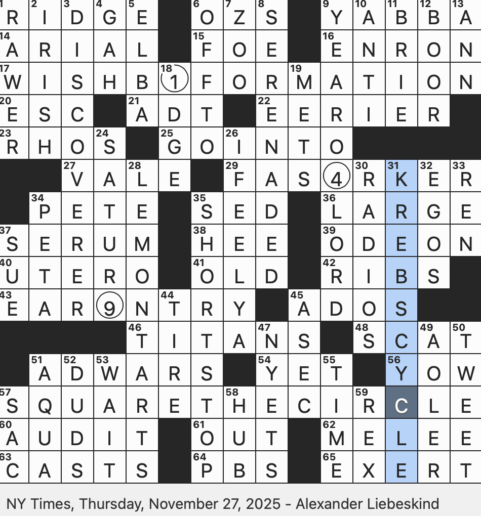 Rex Parker Does The NYT Crossword Puzzle Gloomy As An Atmosphere THU 11 27 25 Essential Biochemical Process That Releases Energy In Cells Anno Domini Period Feature Of A Mountain Rex Parker Does The NYT Crossword Puzzle Gloomy As An Atmosphere THU 11 27 25 Essential Biochemical Process That Releases Energy In Cells Anno Domini Period Feature Of A Mountain