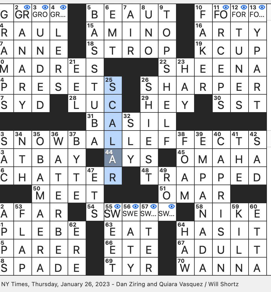 faker crossword clue
