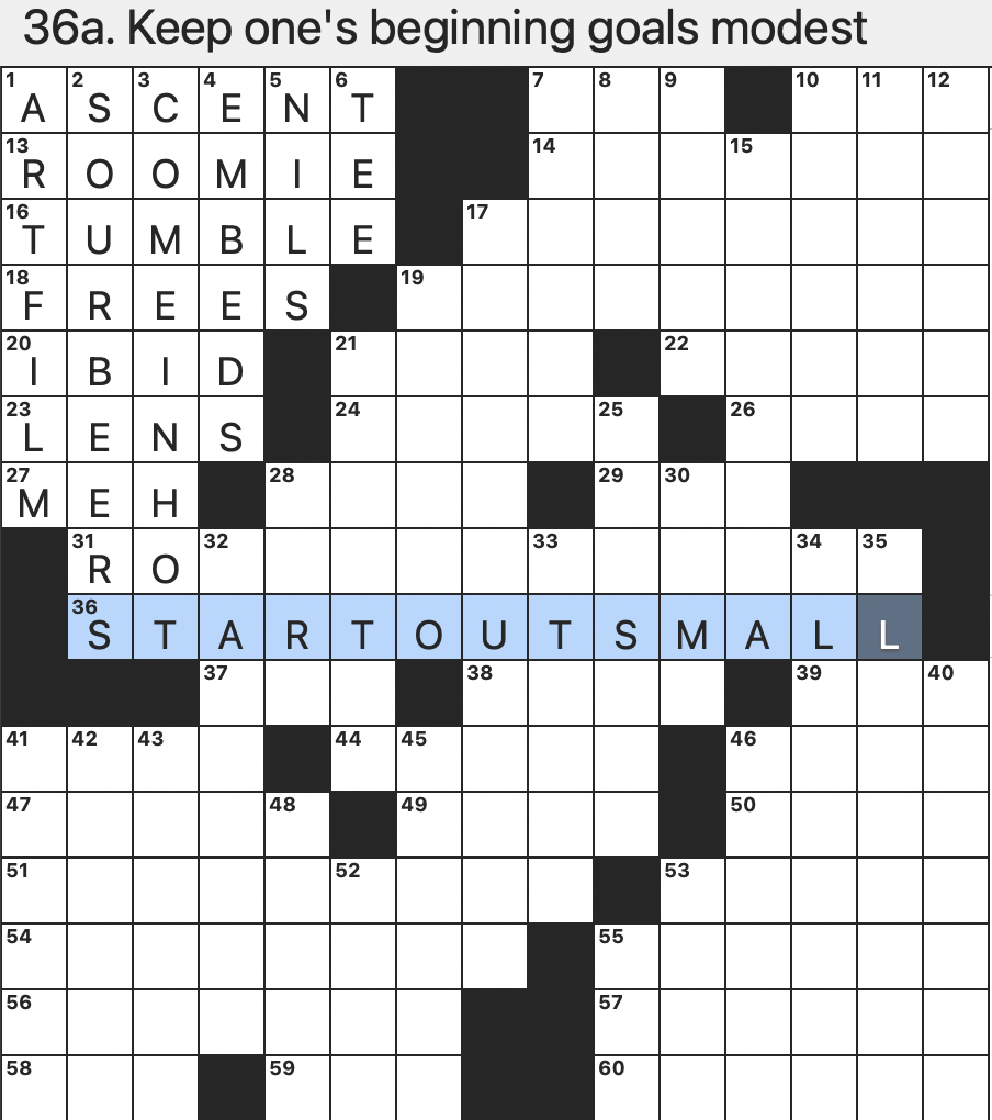 greek vowel crossword
