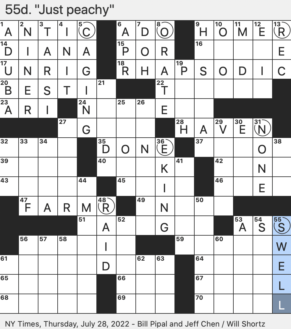 watching over tinker bell crossword