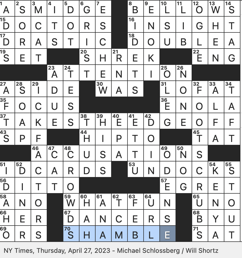 Rex Parker Does The NYT Crossword Puzzle Netflix Heroine Holmes THU 4 27 23 Some Adult Nightclub Entertainers Literally Absolute Concentration Literally Danish Birthplace Of Hans Christian Andersen Characteristic