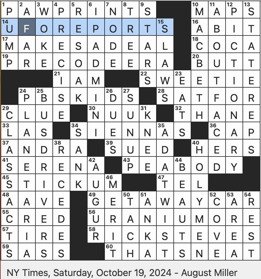 seattle new york times crossword