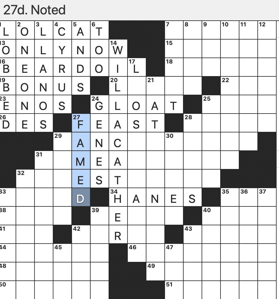 begrudged nyt crossword clue