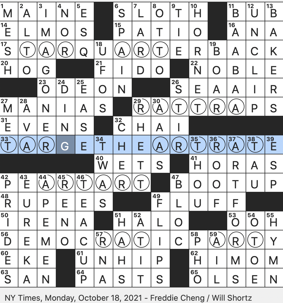 peace nyt crossword