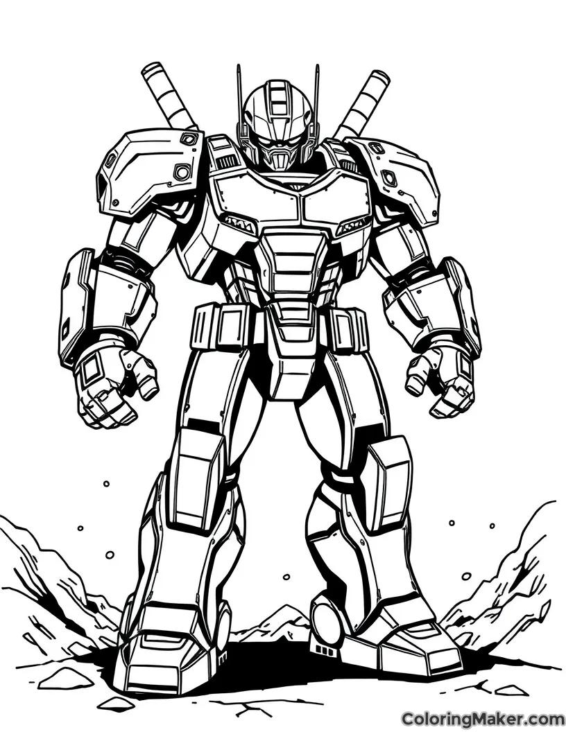 robot coloring pages