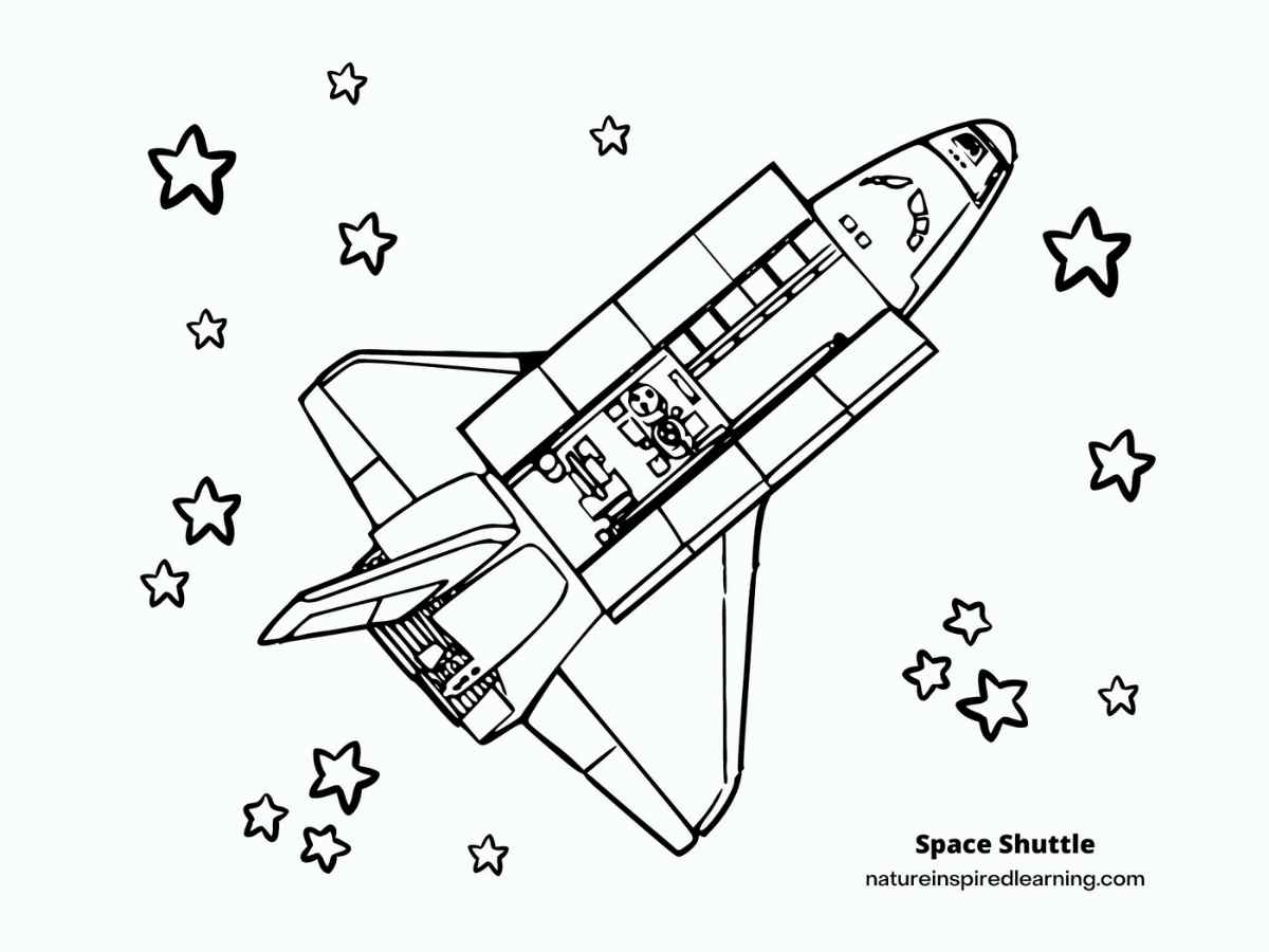 space ship coloring pages