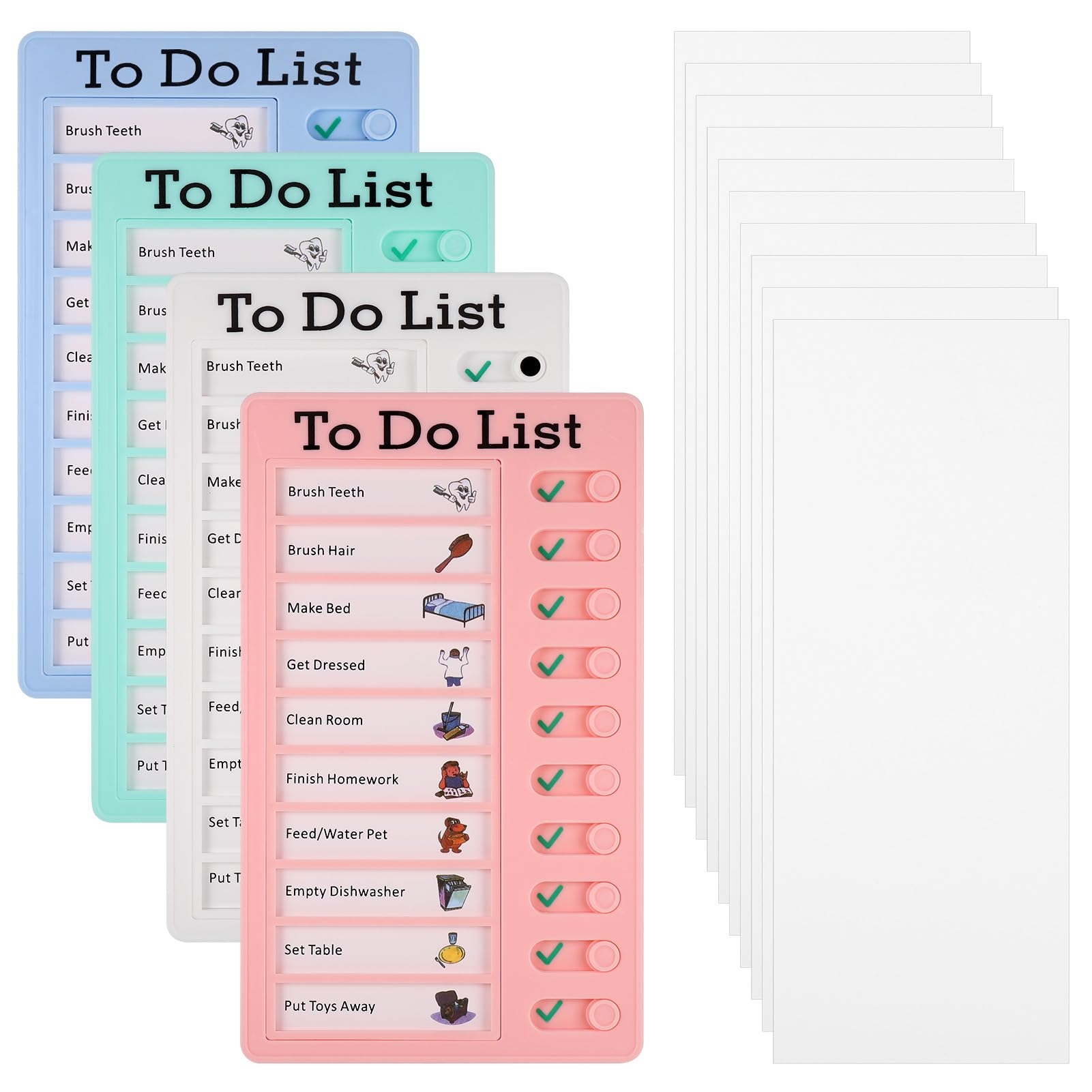 Routine Chart For Children 2 Blank S Portable Kids S Comes With 10 Removable Chore Chart
