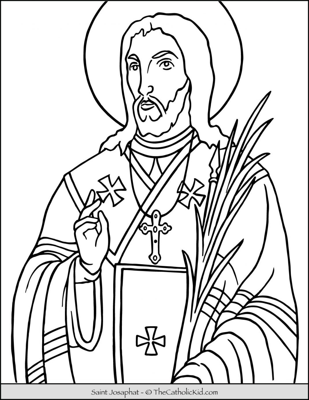 Saint Coloring Pages The Catholic Kid