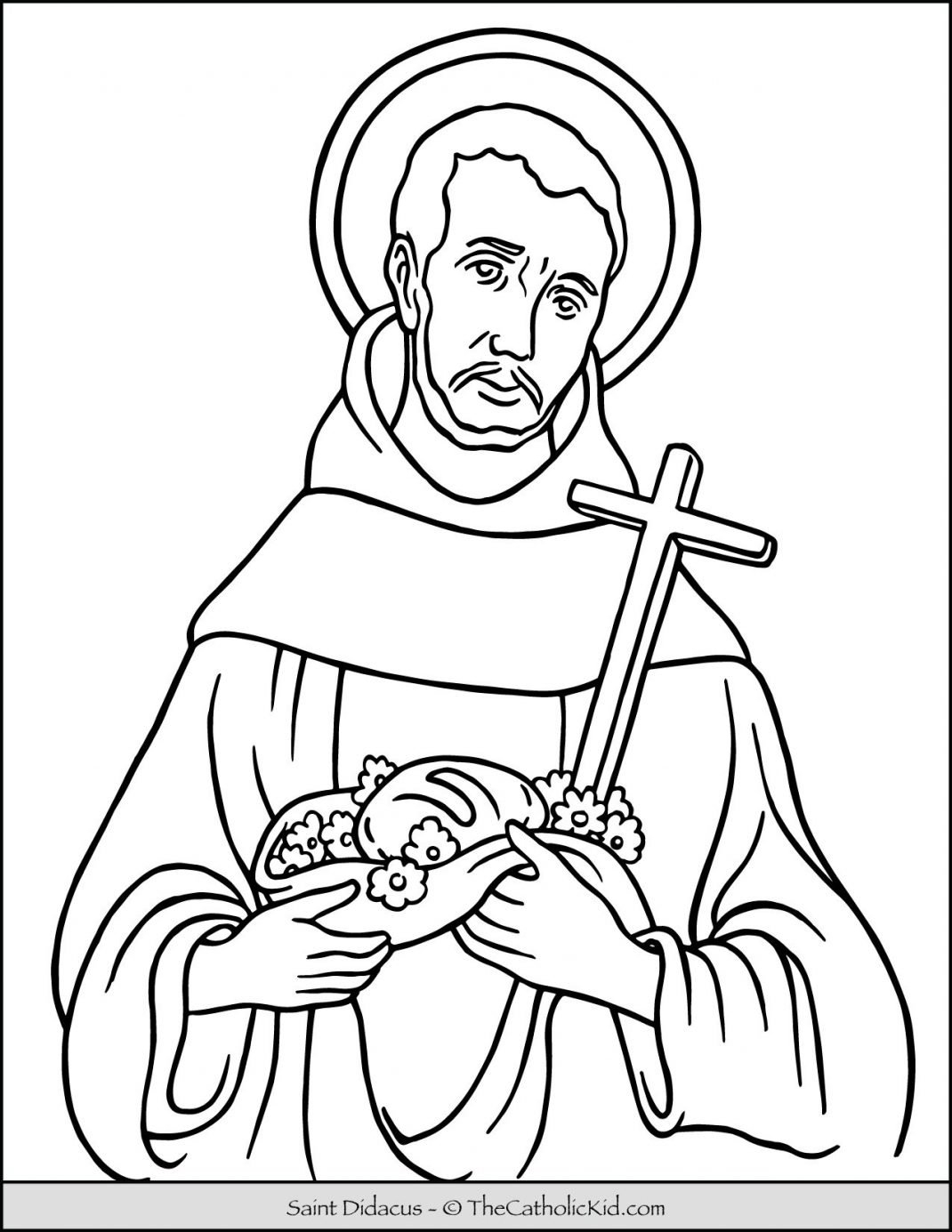 Saint Coloring Pages The Catholic Kid