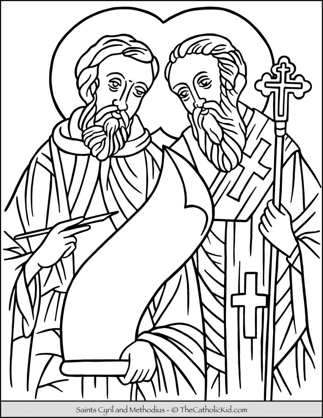 Saint Coloring Pages The Catholic Kid