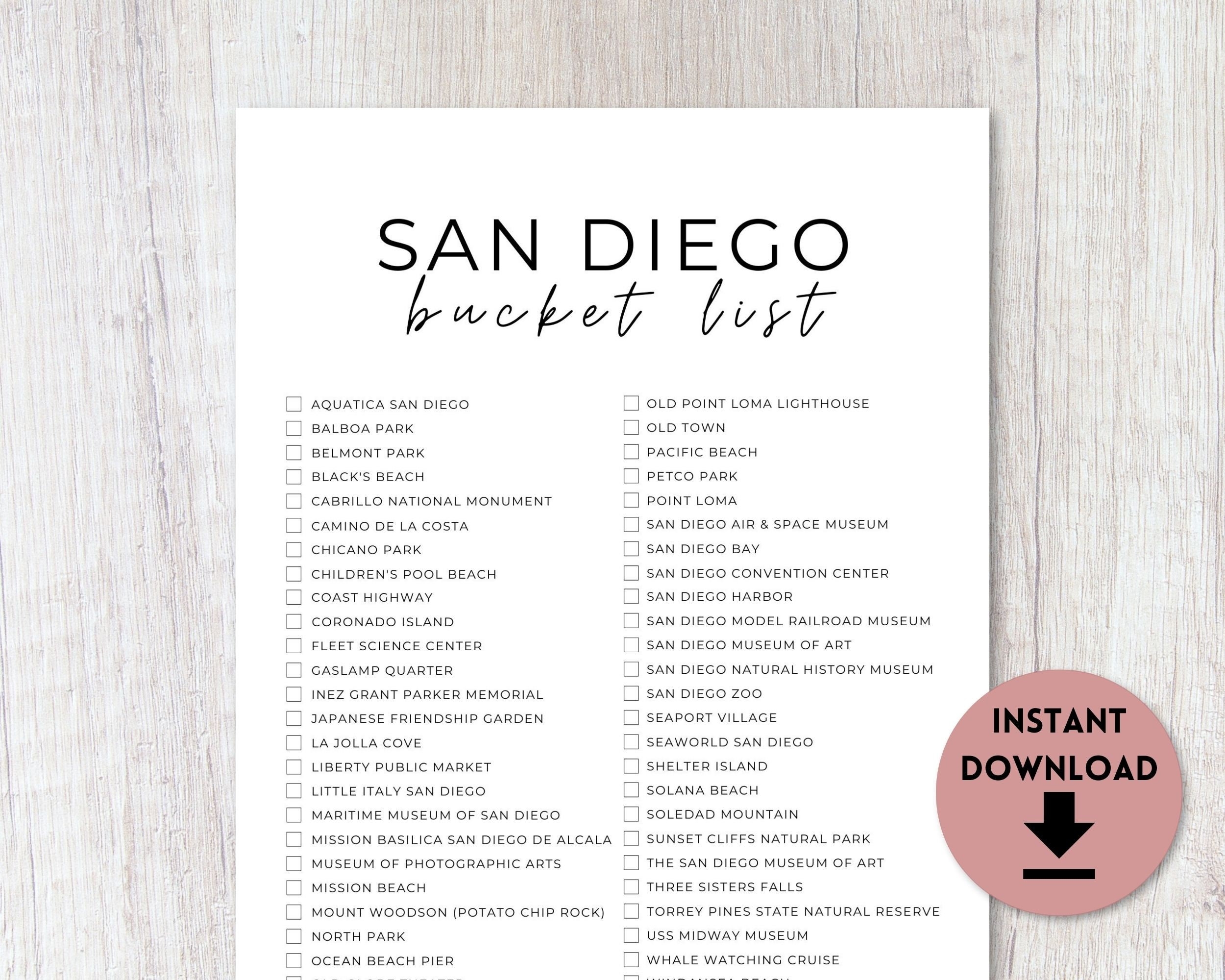 san diego to do list